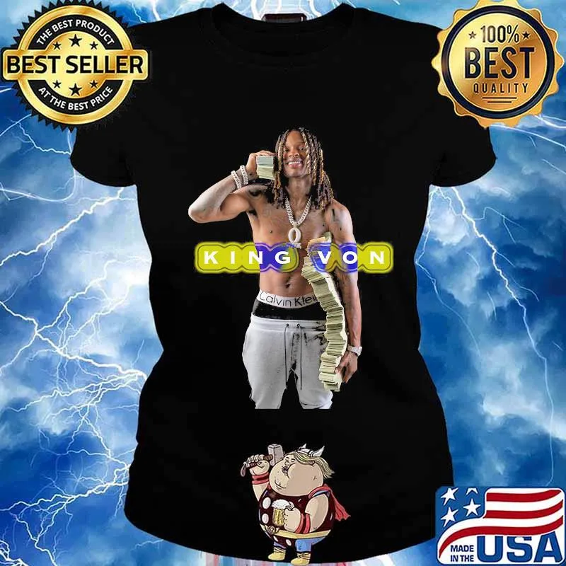 King von rest in peace money s Ladies tee