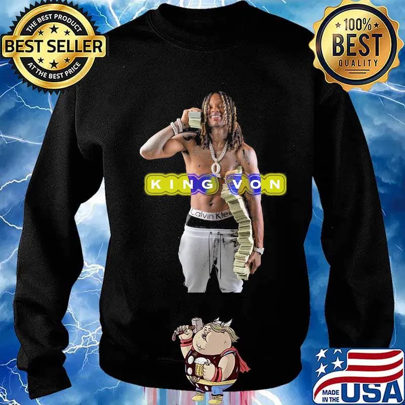 King von rest in peace money s Sweater