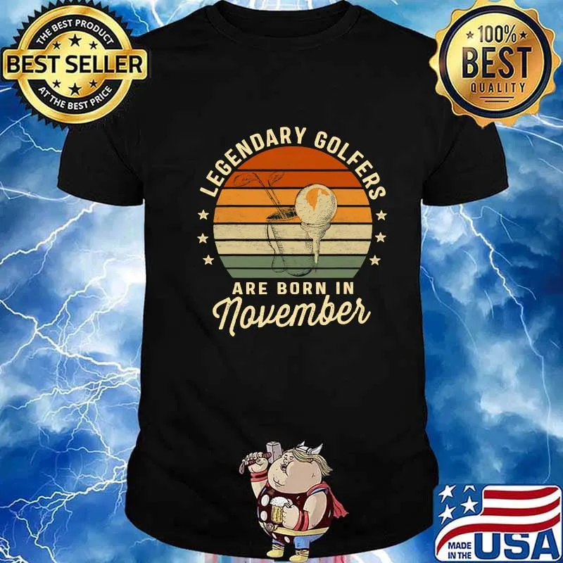Legendary Golfers Are Born In November Birthday Golf Vintage Shirt