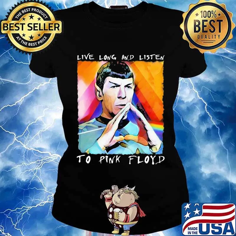 Live Long And Listen To Pink Floyd Lgbt Shirt Ladies tee