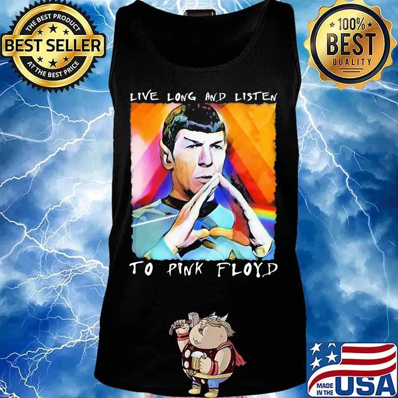 Live Long And Listen To Pink Floyd Lgbt Shirt Tank top