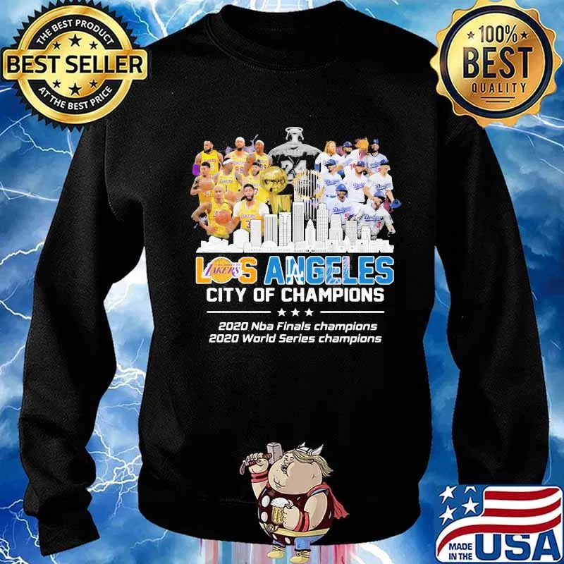 Los angeles city of champions 2020 nba finals champions 2020 world series champions s Sweater