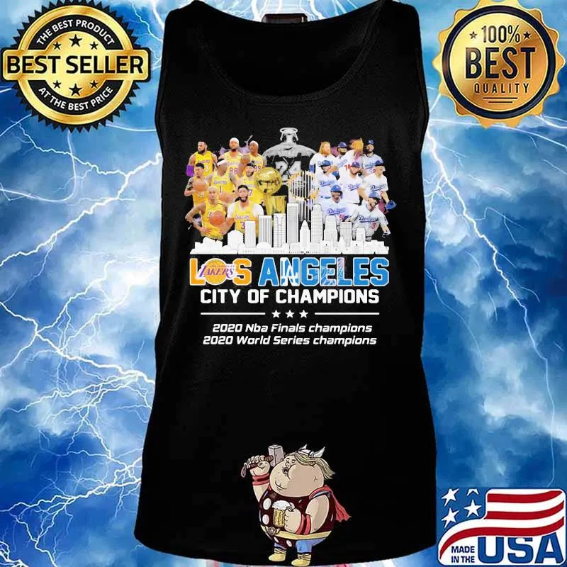 Los angeles city of champions 2020 nba finals champions 2020 world series champions s Tank top