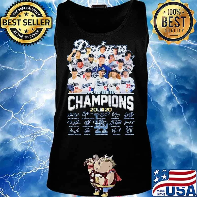 Los angeles dodgers world series champions 2020 signatures s Tank top