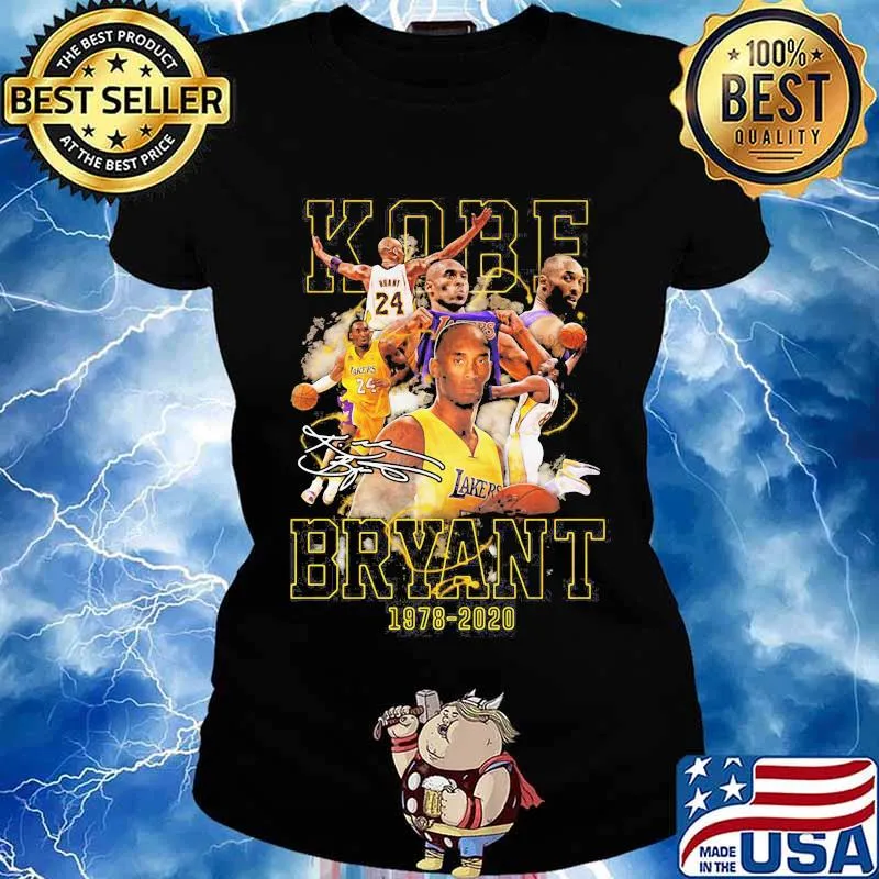 Los angeles lakers kobe bryant bryant 1978 2020 signature s Ladies tee