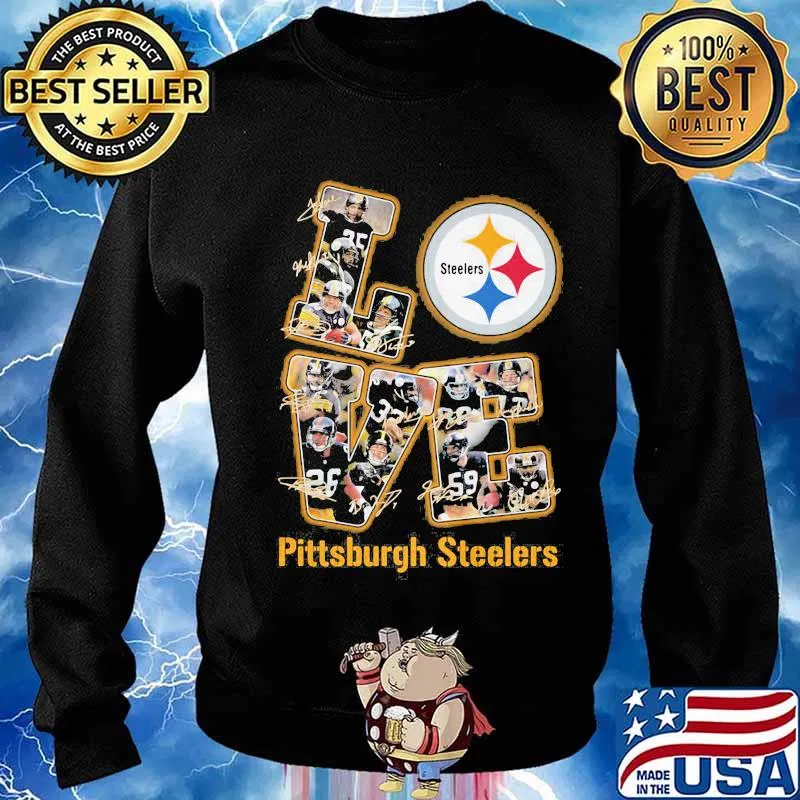 Love pittsburgh steelers signatures s Sweater
