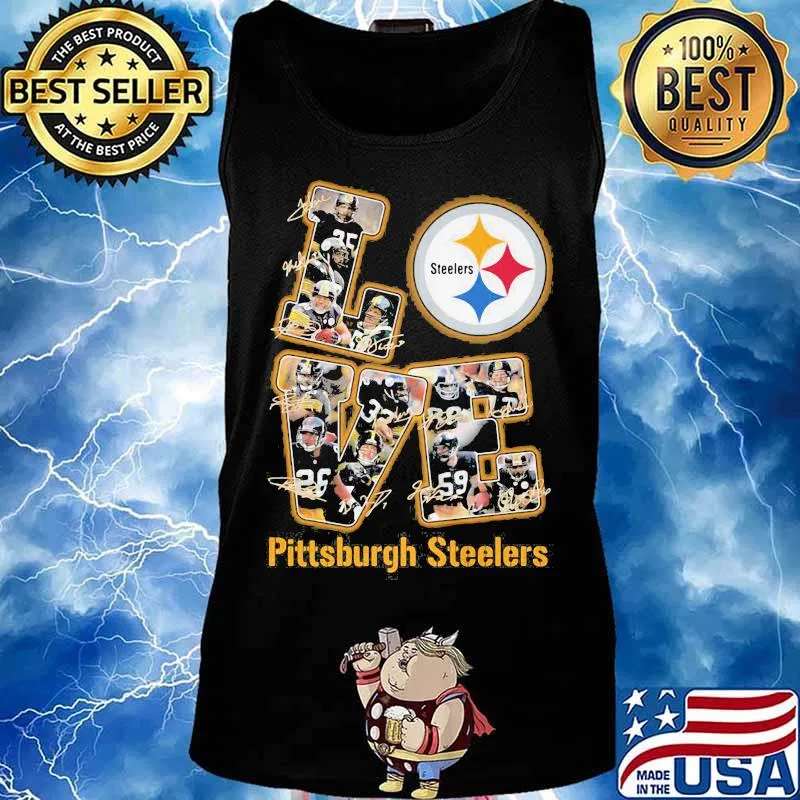 Love pittsburgh steelers signatures s Tank top