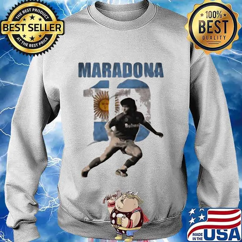 Maradona Legend Argentina Tee World Cup N10 Sun Shirt Sweater