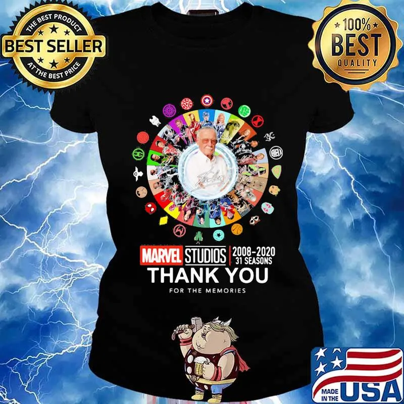 Marvel studios 2008 2020 31 seasons thank you for the memories s Ladies tee