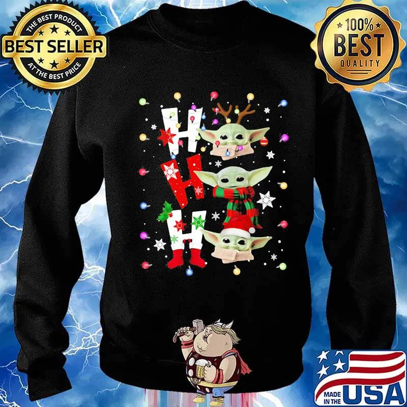 Merry christmas baby yoda ho ho ho s Sweater