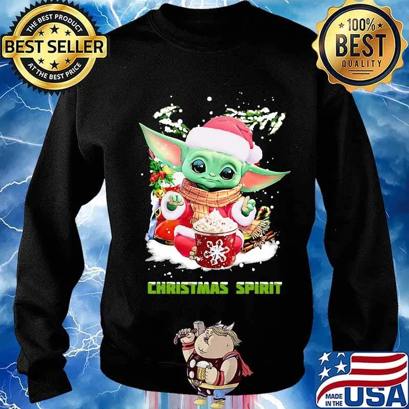 Merry christmas baby yoda spirit s Sweater