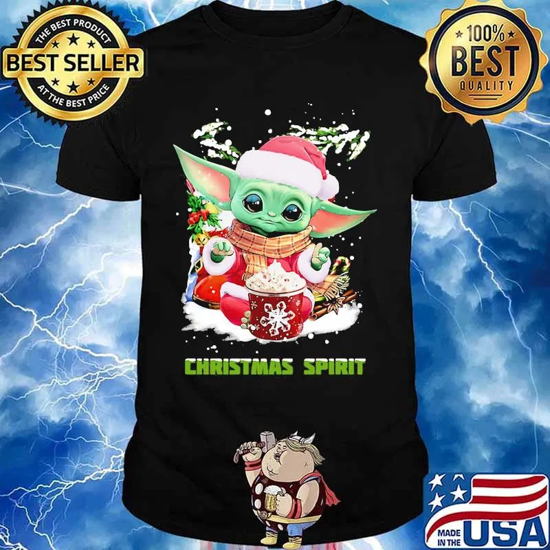 Merry christmas baby yoda spirit shirt