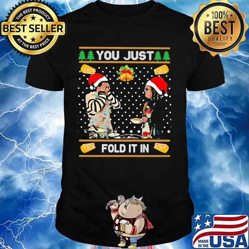 Merry christmas bell you just fold it in shirt