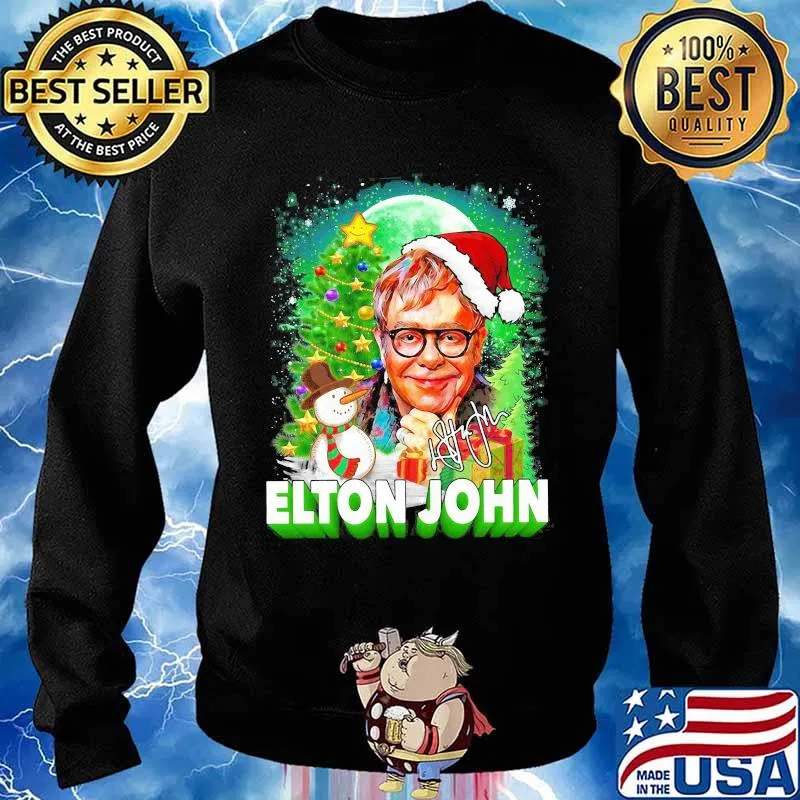 Merry christmas elton john signature s Sweater