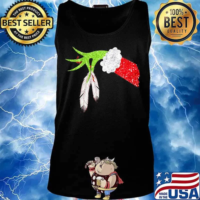 Merry christmas grinch holding native s Tank top