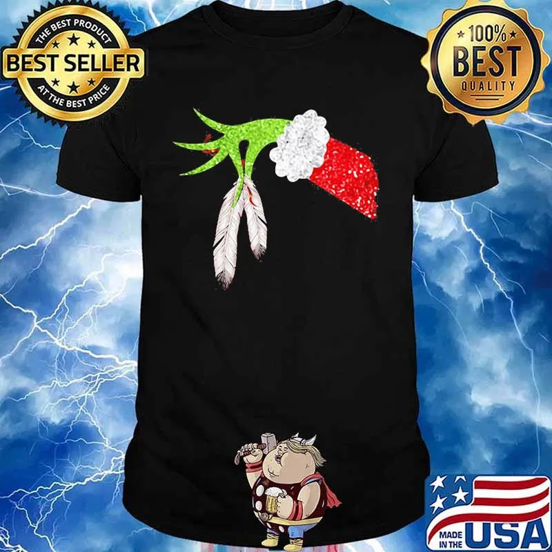 Merry christmas grinch holding native shirt