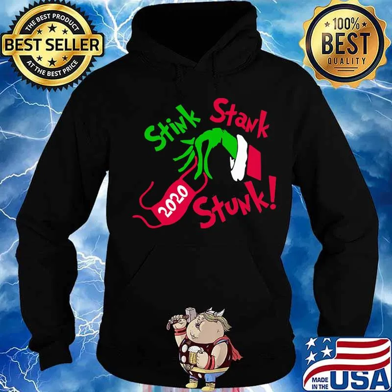 Merry christmas grinch mask 2020 stink stank stunk s Hoodie