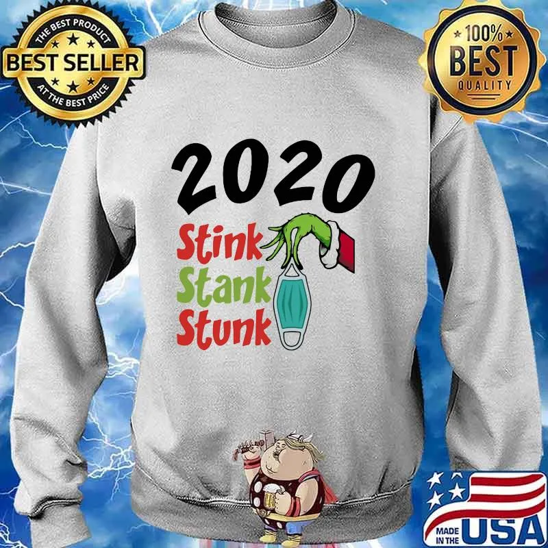Merry christmas grinch mask stink stank stunk 2020 s Sweater