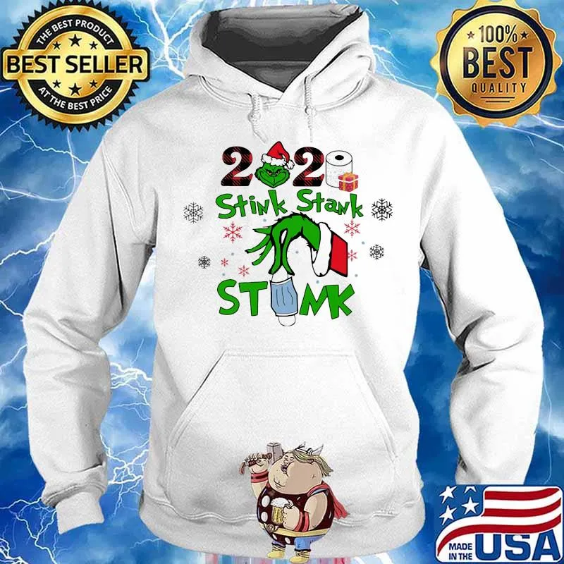 Merry christmas grinch stink stank stunk mask toilet paper 2020 s Hoodie