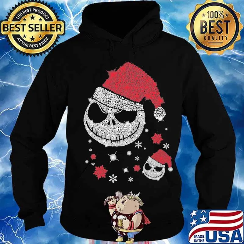 Merry christmas jack skellington santa diamond s Hoodie