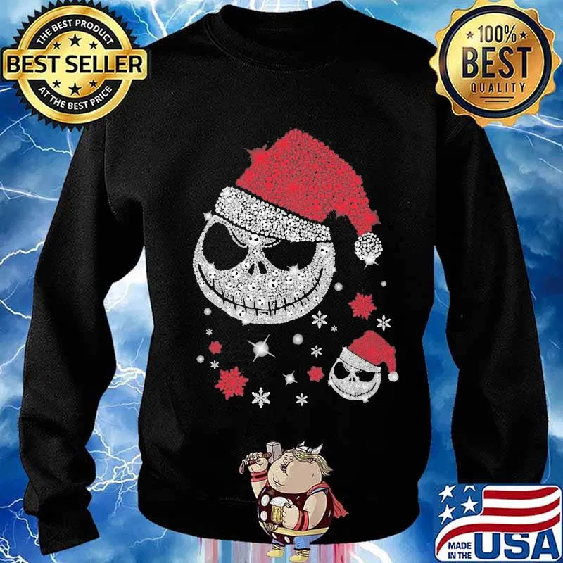 Merry christmas jack skellington santa diamond s Sweater