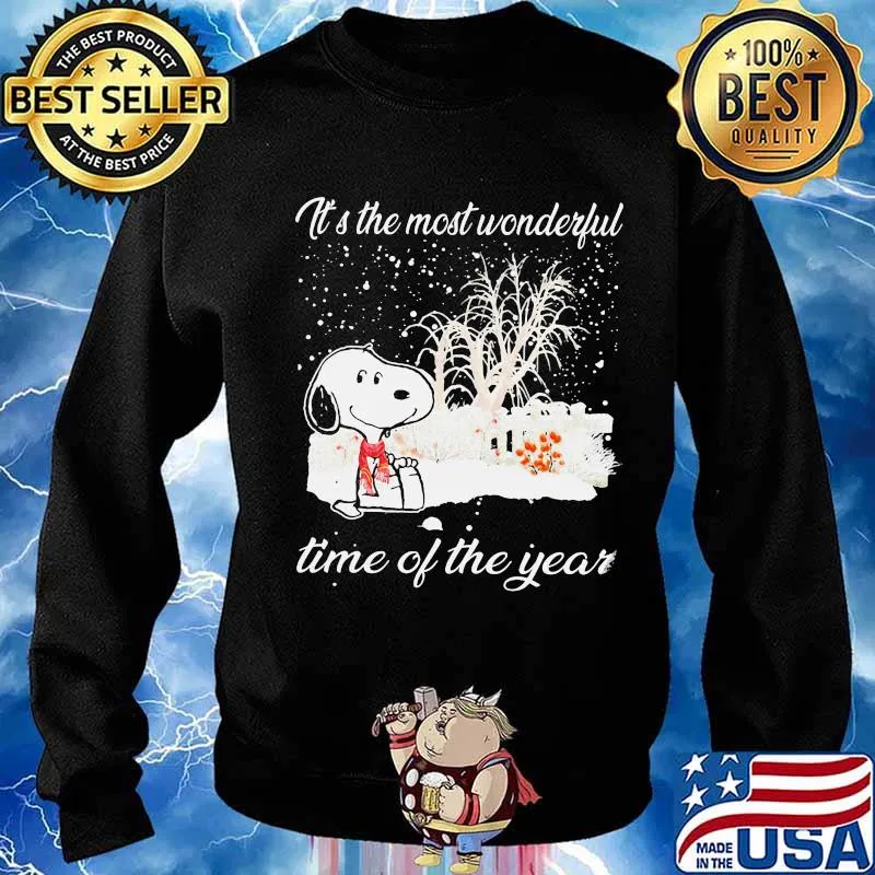 Merry christmas snoopy it's the most wonderful time of the year s Sweater