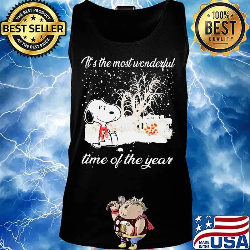 Merry christmas snoopy it's the most wonderful time of the year s Tank top