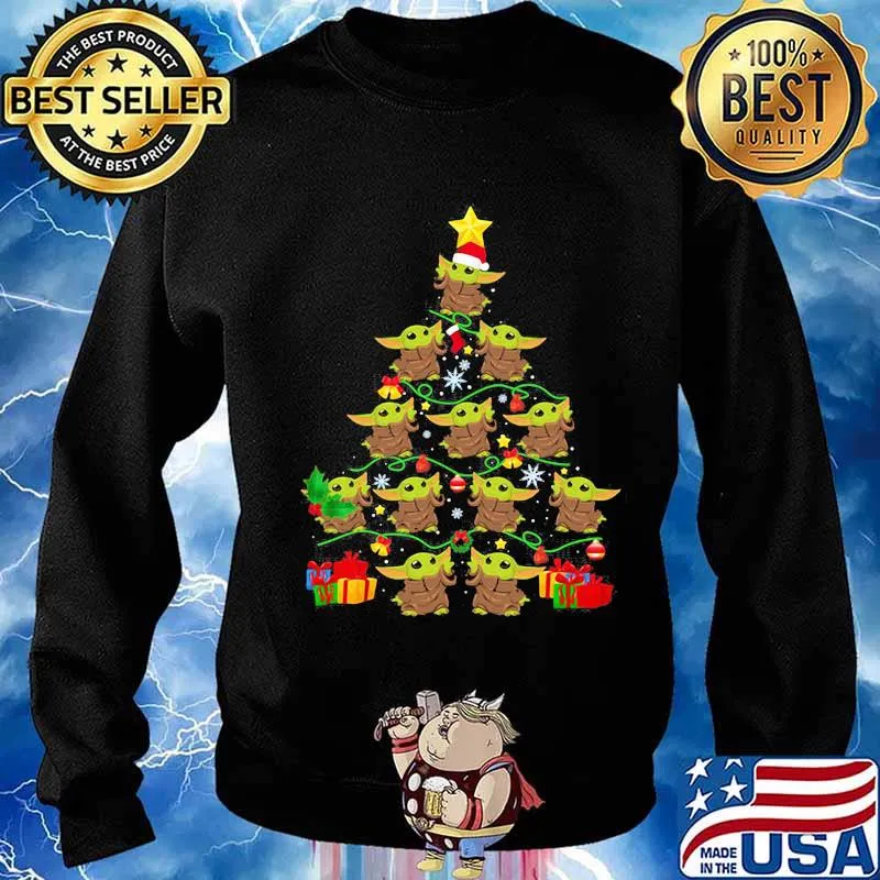 Merry christmas tree baby yoda s Sweater