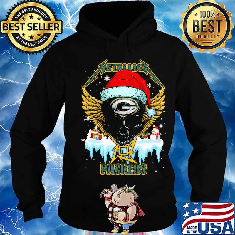 Metallica Skull Green Bay Packers s Hoodie