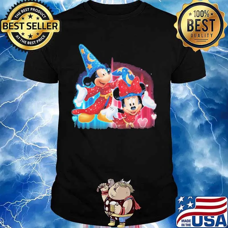 Mickey mouse and minnie mouse happy halloween shirt