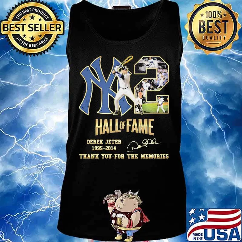 New york yankees hall of fame derek jeter 1995 2014 thank you for the memories signature s Tank top
