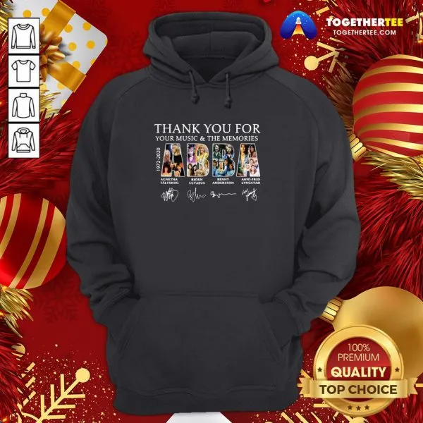 Nice ABBA 40 Years Happy New Year Thank You For The Memories Signatures Shirt - Image 5
