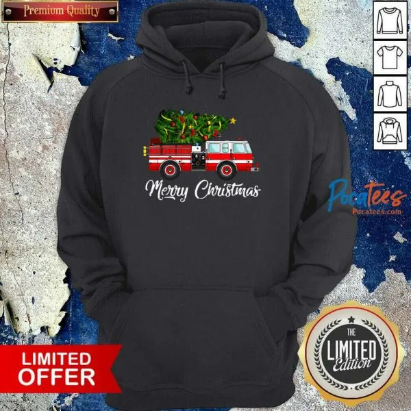 Nice Firefighter Merry Christmas Shirt - Image 5