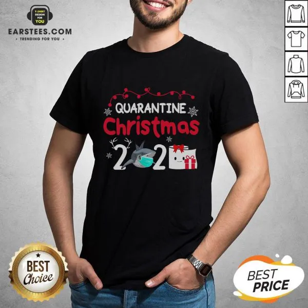 Nice Quarantine Christmas Shark Mask Toilet Paper 2020 Shirt