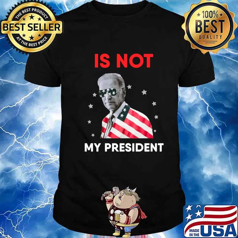 Not My President Biden Donald Trump 2020 Political American Flag Shirt