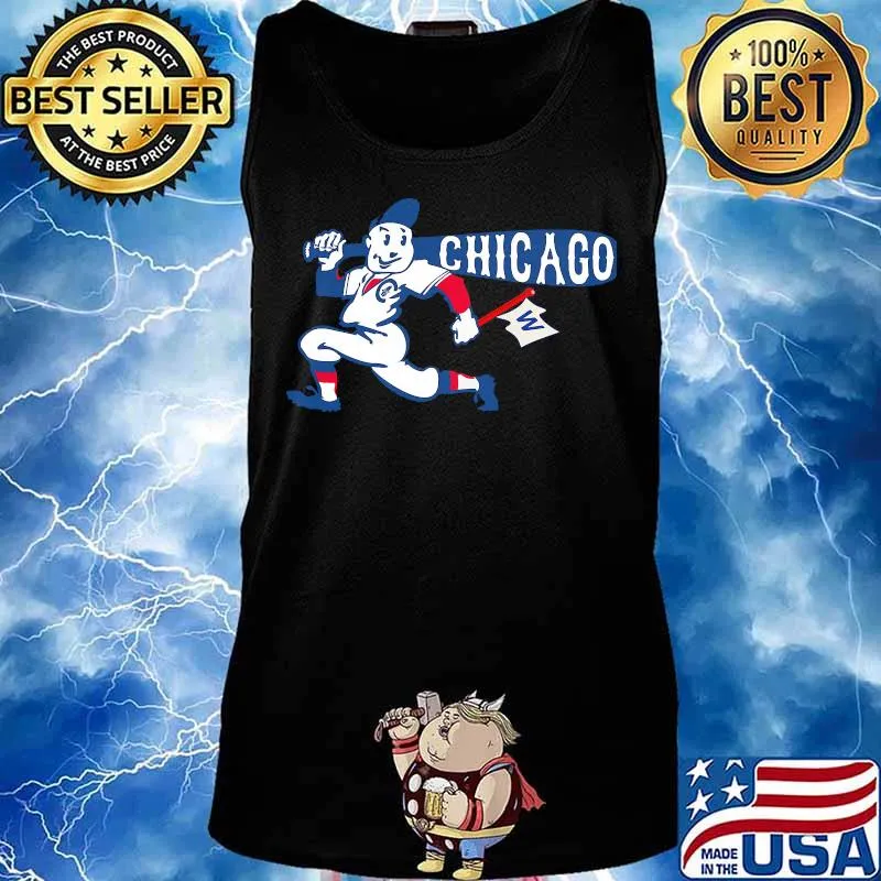 Official chicago cubs baseball flag s Tank top