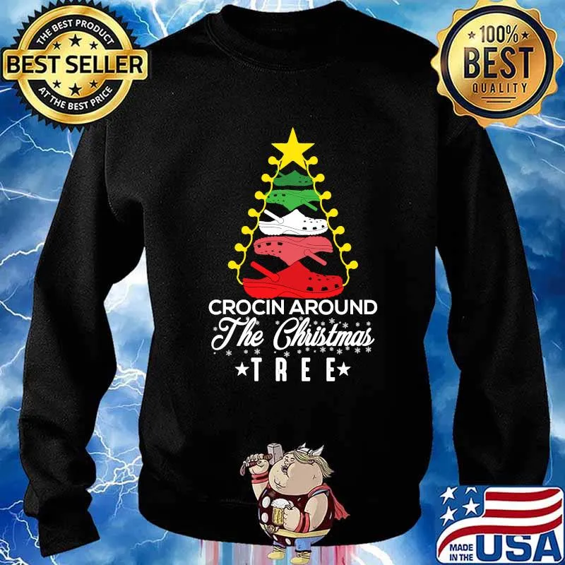 Official Crocin Around The Christmas Tree Funny Xmas 2020 Shirt Sweater