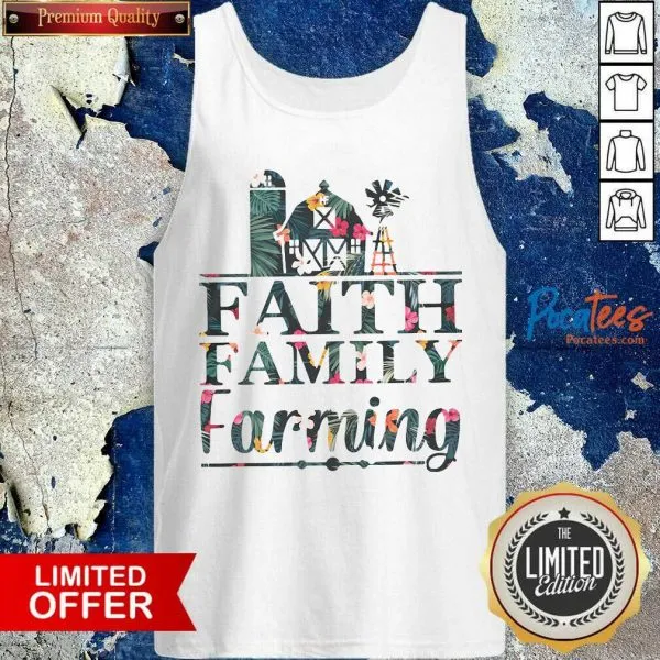 Official Faith Family Farming Floral Shirt - Image 4