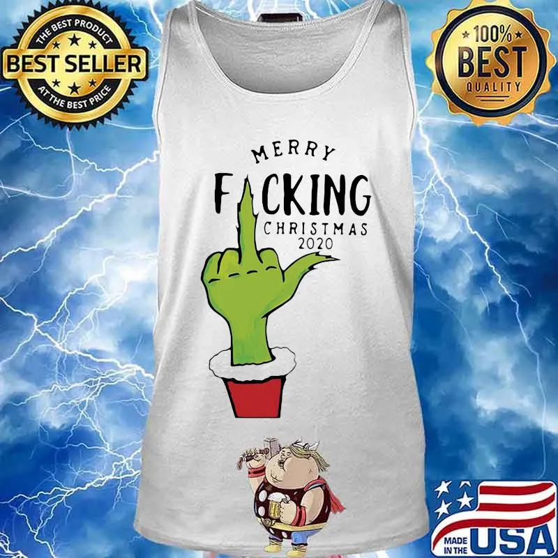 Official Grinch Merry Fucking Christmas 2020 Shirt Tank top
