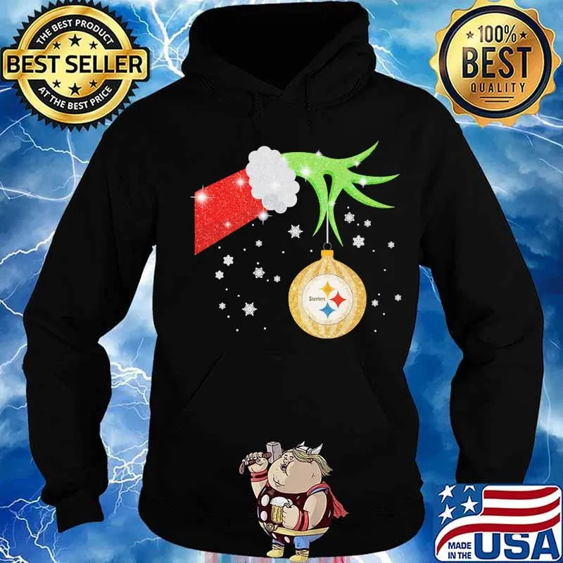 Official Grinch Steelers Merry Christmas Shirt Hoodie