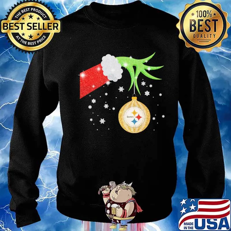 Official Grinch Steelers Merry Christmas Shirt Sweater