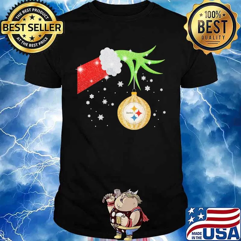 Official Grinch Steelers Merry Christmas Shirt