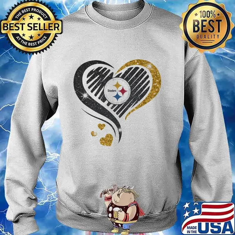 Official Logo Steelers Hearts Shirt Sweater