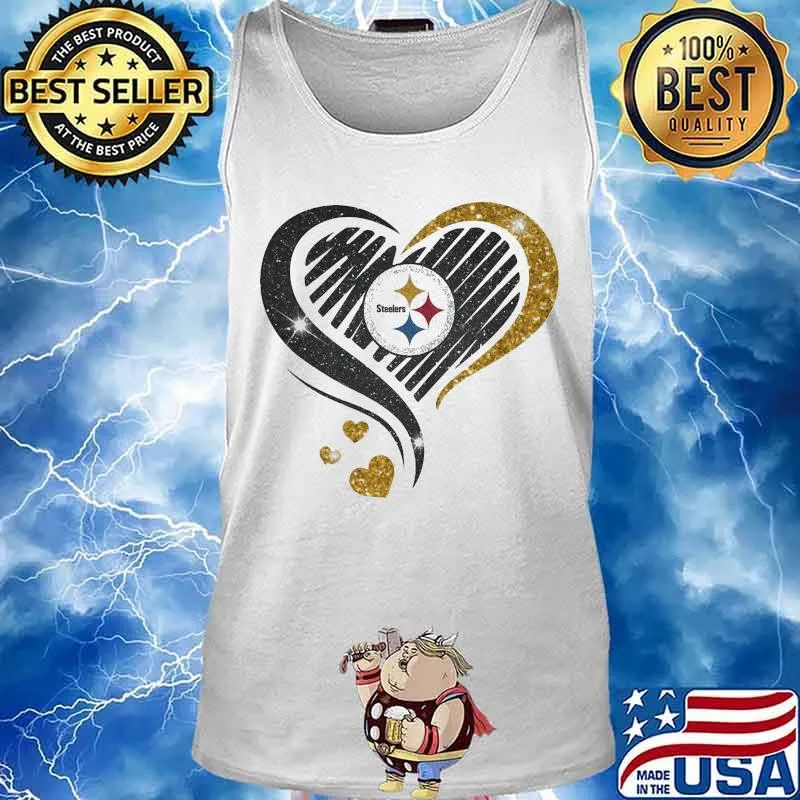 Official Logo Steelers Hearts Shirt Tank top