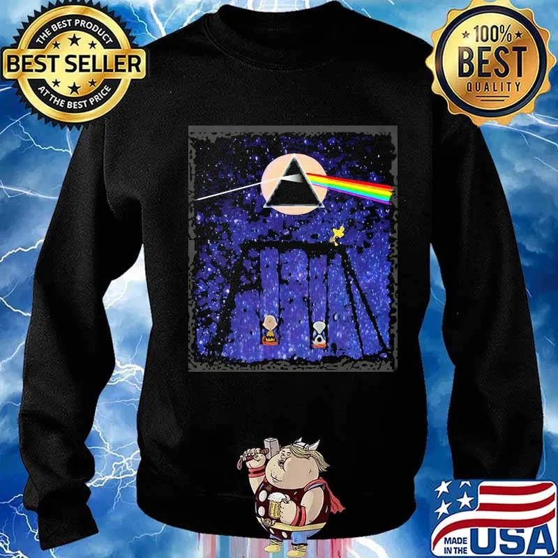 Official Pink Floyd Night Moon Lgbt Snoopy Shirt Sweater