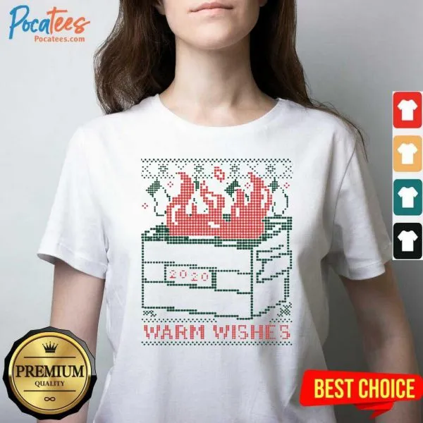 Official Warm Wishes Dumpster Fire Shirt - Image 3
