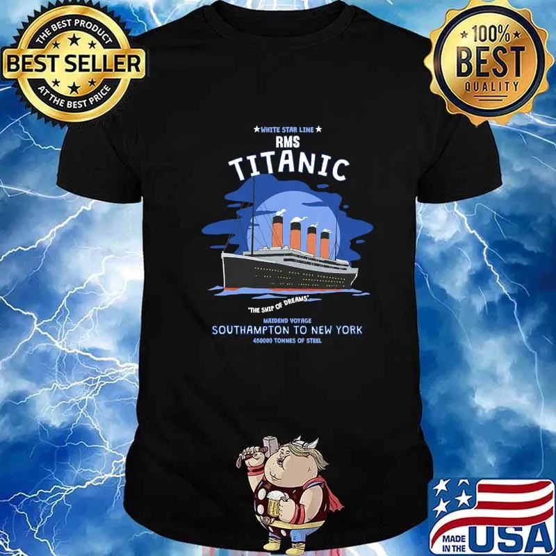 Official White Star Line RMS Titanic The Ship Of Dreams Kids Gift Shirt