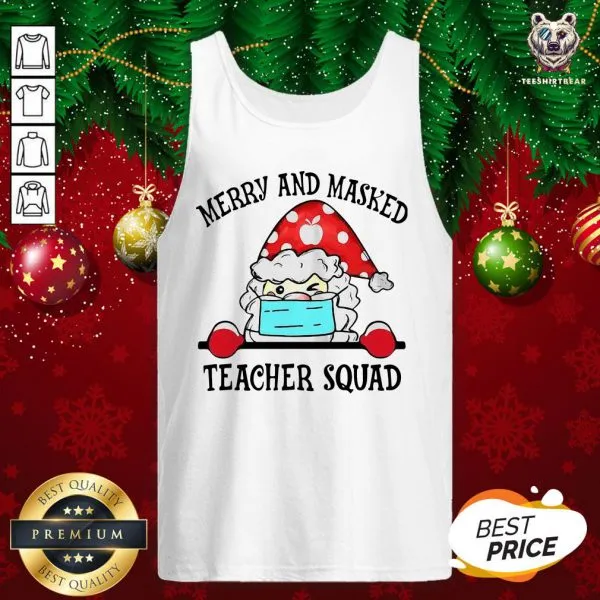 Original Merry And Masked Teacher Squad Shirt - Image 3