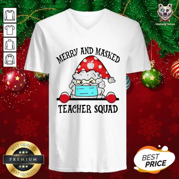 Original Merry And Masked Teacher Squad Shirt - Image 2