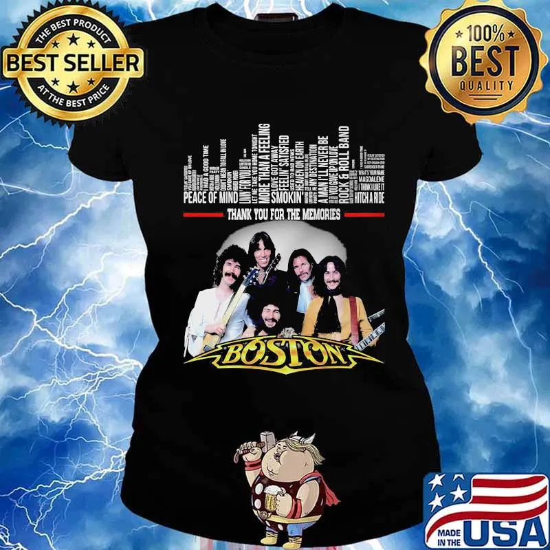 Peace Of Mind Smoking Hitch A Ride Thank You For Memories Boston Shirt Ladies tee